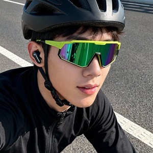 Polarized Cycling Sunglasses Full Rim Anti-Uv Windproof <b>Adjustable</b> <b>Strap</b> Multi-Functional Sports Eyewear - Product Image 2