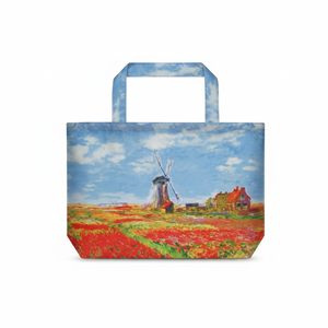 AU-01022 borsa antipioggia artistica Monet "campo tulipano" Cover elegante Tote Bag promozionale - Product Image 1