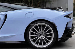 فيلم ملمع للغاية من الفينيل لتغليف السيارة لكامل الجسم من شركة التصنيع الصينية فيلم ملفوف من الفينيل PET AMG أزرق لامع من الفينيل - Product Image 5