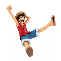 Figura Coleccionable de Anime de PVC y ABS a Escala 1/12 de Monkey D. Luffy, Licenciada por Banpresto, Decoración de Escritorio, Regalo para Fans