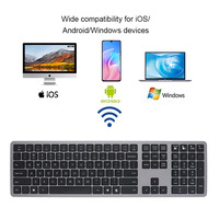 Ensemble clavier et souris sans fil personnalisé, clavier AZERTY, clavier magique avec pavé numérique
