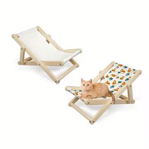 New Creative Adjustable Sublimation Cat <b>Bed</b> Linen <b>Sofa</b> Foldable Recliner Solid Wood Durable Modern Anniversary - Product Image 3