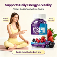 Gummies Protéinés SYC BIO aux Baies Mixtes – Formule de Soutien Quotidien au Bien-être – 60 Unités 180g – ODM Marque Privée OEM