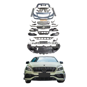 <span class=keywords><strong>Venta</strong></span> de fábrica para Mercedes Benz Clase A W176 2013-2018 Nueva actualización <span class=keywords><strong>A45</strong></span> <span class=keywords><strong>AMG</strong></span> Bodykit Car Bumper Grille Side Skirt <span class=keywords><strong>en</strong></span> Material PP - Product Image 1