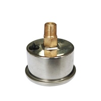 Compteur de pression hydraulique, Portable, de 0 600 Bar, testeur de pression, boîtier de montage au dos, acier inoxydable, 50MM