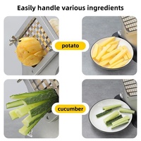 Franse Strip Snijmachine Handmatige Aardappelsnijder Wortelstok Snijmachines Aardappelchips Machine