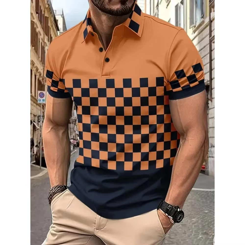 Men's Checkered Polo Shirts - Stylish & High Quality