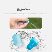 Nouvelle poche à eau pliable en gel de silicone pour sports de plein air et marathon - Vente en gros usine 250/500ml