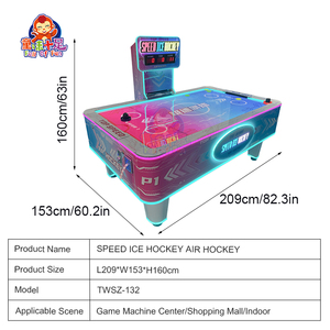 Machine d'arcade de table de hockey sur air à pièces pour 2-4 <span class=keywords><strong>joueurs</strong></span> | Table de jeu de hockey sur air à usage commercial - Product Image 4
