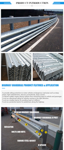 Chine usine Offre Spéciale Aashto M180 Q235 Q355 galvanisé W faisceau autoroute garde-corps de sécurité routière avec <span class=keywords><strong>accessoires</strong></span> - Product Image 6