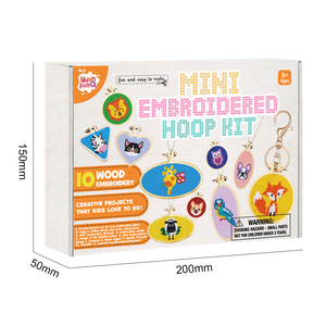 Kits de broderie au point de croix pour enfants, kits de broderie pour enfants, breloques pour débutants, cadeaux avec instructions - Product Image 2