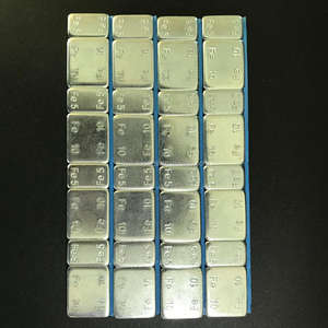 低価格鋼亜鉛コーティング5 + 10g新品状態タイヤバランス重量Fe接着車ホイール重量 - Product Image 1