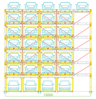 Système robotique de garage d'équipement de stationnement de voiture automatisé entièrement intelligent avec l'ascenseur en acier de voiture pour le parking de voiture