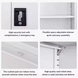 Home Modern Storage 2 Door Armário Almirah Custom Design Quarto Roupas <span class=keywords><strong>Closet</strong></span> Steel Metal <span class=keywords><strong>Wardrobe</strong></span> com Espelho - Product Image 5