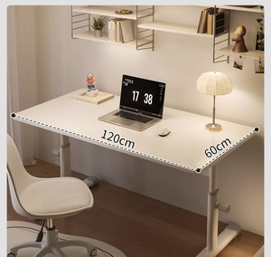 Bàn chơi game xoay đơn giản cho văn phòng tại nhà hoặc phòng ngủ Bàn máy tính thủ công với vật liệu gỗ có thể nâng hạ xuống - Product Image 4