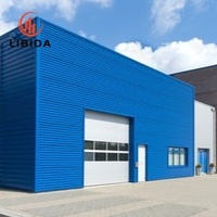Entrepôt frigorifique préfabriqué en acier à grande portée, isolé, résistant au vent et à la neige, atelier métallique pour grandes usines