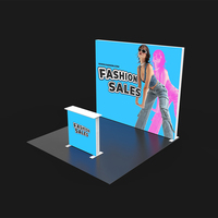 Stand d'éclairage portable en profilé aluminium 120 mm |   Système d'affichage modulaire pour exposition, comptoir |   Stand d'exposition personnalisé |   4Monster
