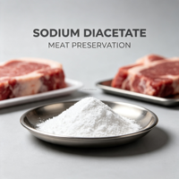 Diacétate de sodium de qualité alimentaire E262ii CAS 126-96-5, poudre blanche haute pureté, certifié casher et halal, emballage de 25 kg, conservateur pour
