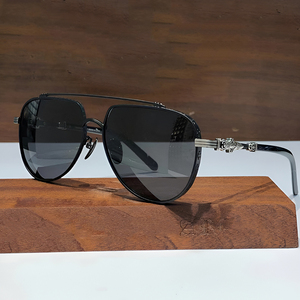 Farbverlauf-Tee-Farbige Antireflexions-Piloten-Sonnenbrille Hochwertig für Männer Frauen Maßgefertigte Vollrand-Augenschutz-Strand-Musterbrille - Product Image 3