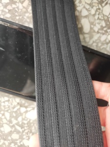 Fascia elastica <span class=keywords><strong>metallica</strong></span> Color oro da 5cm con nastro stampato in lamina lucida dorata e argento - Product Image 5