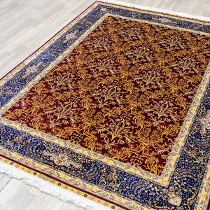 Tapis tribal persan népalais en soie fait main oriental 152x213cm, tapis élégants pour la décoration de la maison, réparation de route en <span class=keywords><strong>vente</strong></span> - Product Image 3