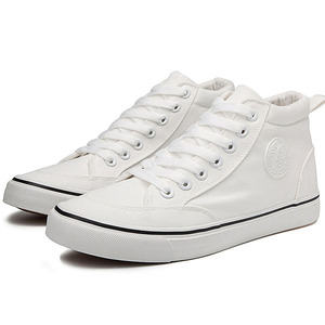 Zapatos de Lona de Media Pantorrilla para Hombre, Estilo 2026, Color Negro, Zapatos de Verano para Hombre, Zapatos de Lona Transpirables, Zapatos Casuales de Moda - Product Image 1