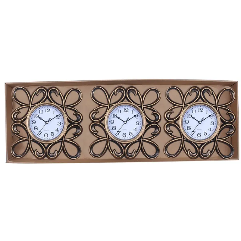 家庭用電子ミュートクォーツ時計の古代の方法壁掛け時計の雰囲気を復元する契約スタイルは時計をパンチします