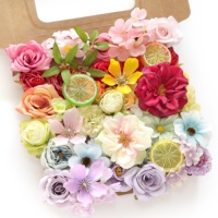 Boîte de fleurs artificielles en forme de rose, kit de fleurs à faire soi-même, parfait pour les décorations de mariage et d'événements