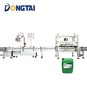 Ligne de production de capsulage automatique 3-20L Machine de capsulage pour le pesage et le bouchage de grands godets pour l'huile pour les applications chimiques Core PLC - Product Image 1