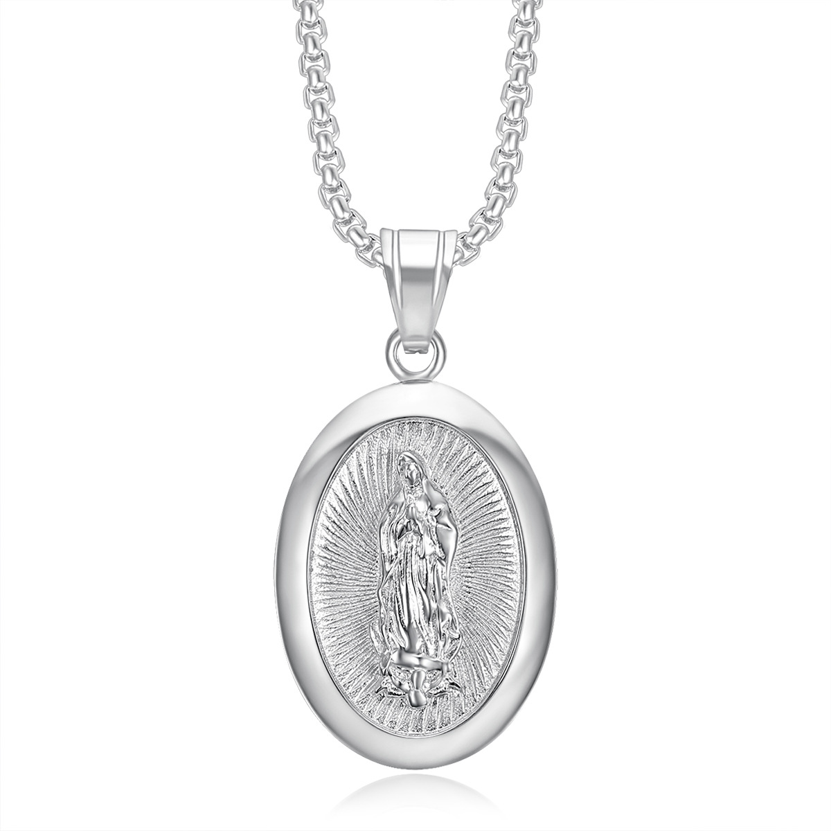 Colgante único de plata sin cadena