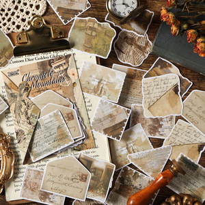 30 autocollants par paquet, série <span class=keywords><strong>postale</strong></span> Island Shore, autocollants rétro pour journal, autocollants et matériel pour journal intime d'enfants - Product Image 2