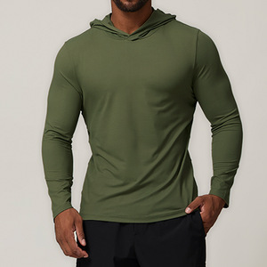 Sweat à capuche polaire pour homme, sport et loisirs, séchage rapide, manches longues, col boutonné, motif 3D, 250-300g, style européen - Product Image 1
