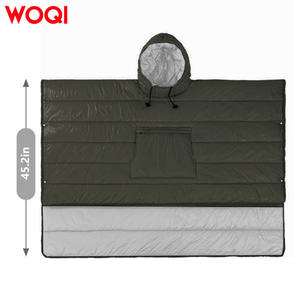 Saco de Dormir Tipo Capa para Exteriores WOQI, Poncho con Capucha Resistente al Viento, Transpirable, de Nailon, Unisex, para Adultos, Uso Casual - Product Image 4
