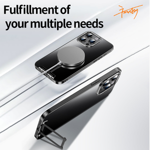 Hợp Kim Nhôm Kim Loại Chống Sốc Với Đứng Di Động Điện Thoại Di Động Trường Hợp Đối Với Iphone Trường Hợp Đối Với iPhone 16 15 Pro Max Điện Thoại Trường Hợp Bìa 14 - Product Image 4
