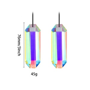 Colgante de <span class=keywords><strong>cristal</strong></span> Sun Catcher-Decoración navideñ<span class=keywords><strong>a</strong></span>-Patrón de rombos-Hogar, exterior, decoración de jardín-Regalo de Festival - Product Image 2