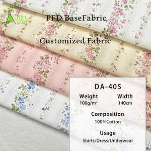 <span class=keywords><strong>Tela</strong></span> Tejida de Algodón Peinado 100% Orgánico Ecológico OEM, 100 g/m², Estampado Floral, Rayas, Jacquard, Lavado, Suave, <span class=keywords><strong>Patchwork</strong></span>, para Niñas - Product Image 6