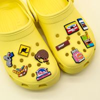 OLICOM Australie Nouvelle-Zélande Décorations de chaussures Breloques pour sabots avec boucle à bouton Breloques de créateur en caoutchouc PVC Breloques de chaussures personnalisées