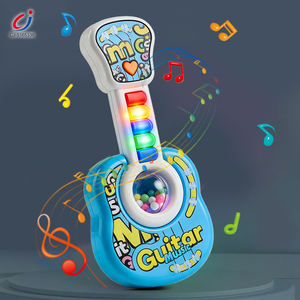 Chengji - Juguetes Musicales Eléctricos para Bebés, <span class=keywords><strong>Guitarra</strong></span> <span class=keywords><strong>de</strong></span> Juguete Multifuncional con Luces <span class=keywords><strong>de</strong></span> Colores, Instrumentos Musicales Montessori para Niños Pequeños - Product Image 3
