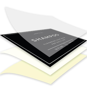 Etiquetas adhesivas impermeables para dispensador de jabón de vidrio ámbar y botellas de plástico, juego de ducha de baño y cocina - Product Image 6