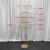 Accessoires de mariage tendance : Support de fleurs de table en acrylique cristal de 1,5 m pour allée de mariage, élégant centre de table pour mariages et événements