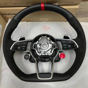 Volante de Fibra de Carbono Forjado Personalizado para <span class=keywords><strong>Audi</strong></span> <span class=keywords><strong>A3</strong></span> 8V <span class=keywords><strong>8L</strong></span> A4 B8 B9 B7 A6 C8 C7 TT 8J Q3 Q5 S4 B8.5 Q7 A5 R8 <span class=keywords><strong>RS3</strong></span> S3 - Product Image 3