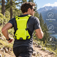 Sac à dos d'hydratation 2L avec poche à eau en TPU, léger, en tissu Ripstop, pour course à pied, randonnée, cyclisme, marathon