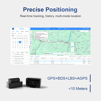 Rastreador GPS OBD de Instalación Conveniente, Dispositivo de Rastreo GPS para Automóvil 4G en Tiempo Real, Control Remoto Telemático, Corte Remoto del Motor