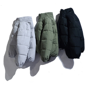 Black <strong>Puffer</strong> Men <strong>Jacket</strong> Wholesale Winter High Quality Down <strong>Jacket</strong> Blank Custom logo Casual Bomber Windbreaker