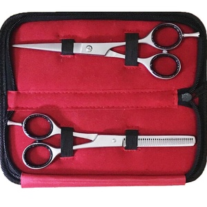 Tijeras de corte de pelo de acero inoxidable alemán profesional tamaño 6,5 ''punta Roma hoja recta suministros de salón de belleza - Product Image 1