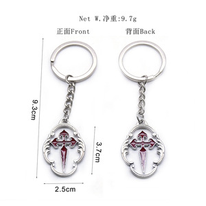 Porte-clés en forme de croix, pendentif en alliage de zinc, ornement cadeau portable, souvenir de voyage - Product Image 4