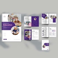 Impression personnalisée de brochures pliées en trois, dépliants, prospectus, service de conception de brochures A5 A4, impression numérique de prospectus et de dépliants pliés en 3 ou 4 volets