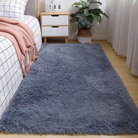 Vente en gros Tapis chinois antidérapant en peluche hirsute pour le salon et la chambre à coucher Revêtement de sol pour la maison