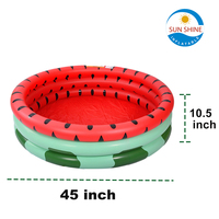 Piscine gonflable en PVC Sunshine Watermelon pour enfants - Design rond durable et écologique