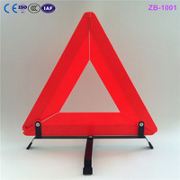 Plaque de base en forme de croix, Triangle de signalisation d'urgence routière pour le marché mondial, Triangles réfléchissants avec poignée pour situations d'urgence routière